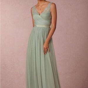 BHLDN Fleur Bridesmaid Dress,Sea Glass Size 4